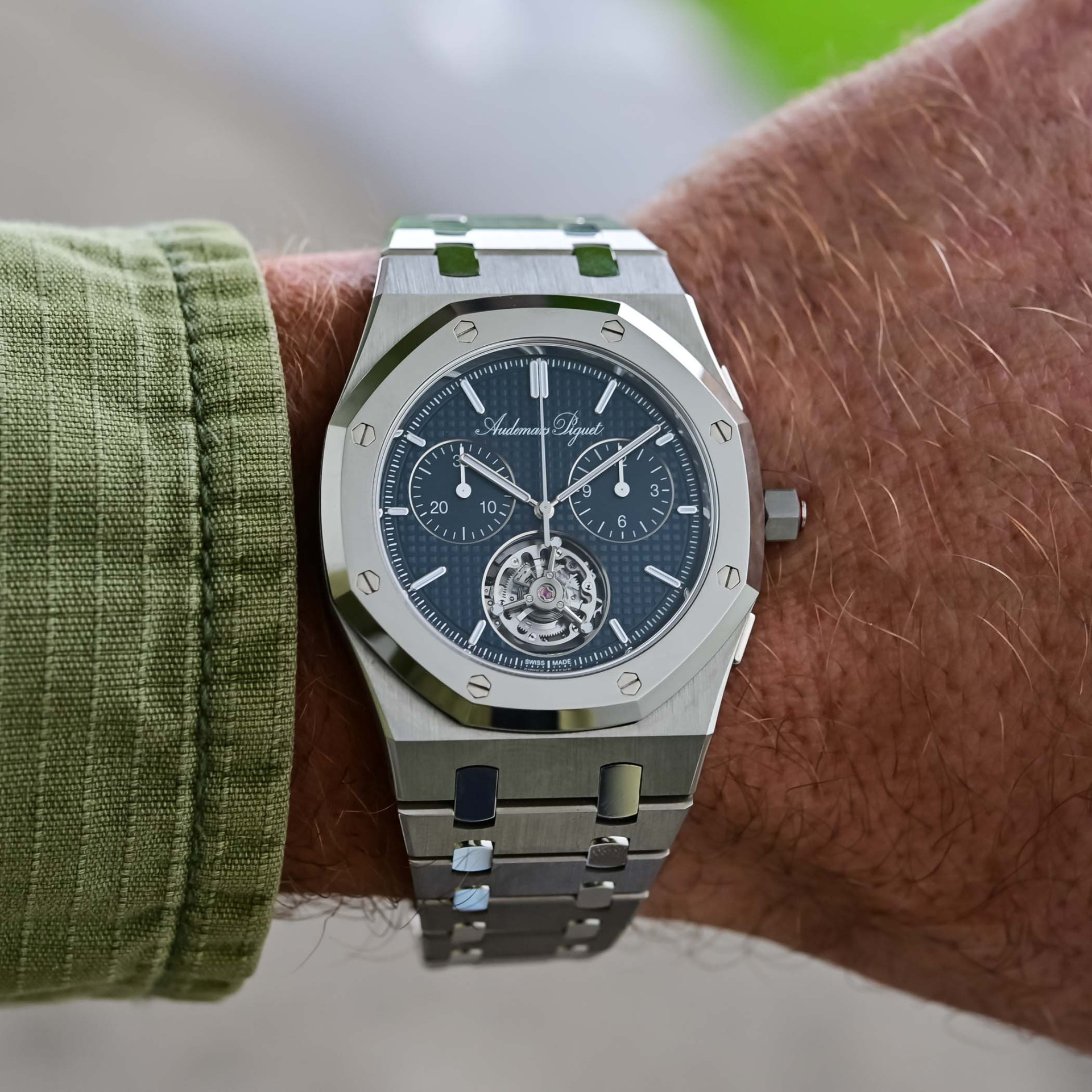 Audemars Piguet Royal Oak Jumbo Extra-Thin Selfwinding Flying Tourbillon Chronograph RD#5 150th Anniversary
