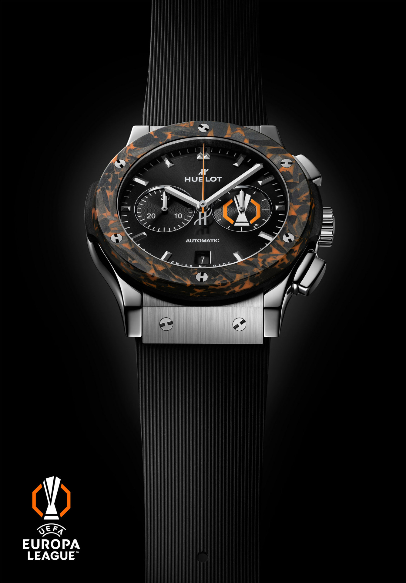Hublot Classic Fusion Chronograph UEFA Europa League Titanium Carbon