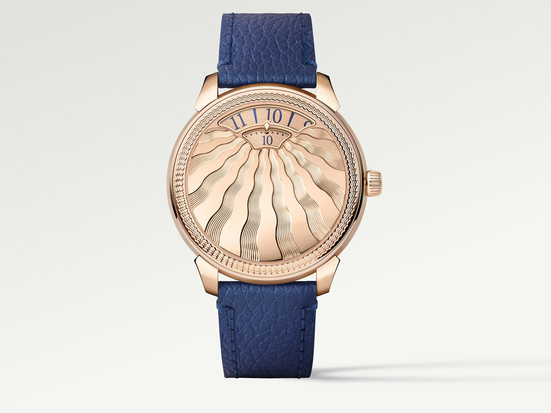 Louis Vuitton Tambour Convergence Rose Gold Guilloché