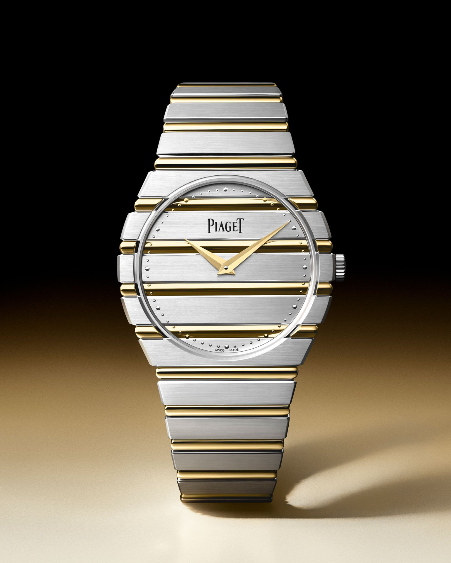 Биколорные Piaget Polo 79 в желтом и белом золоте