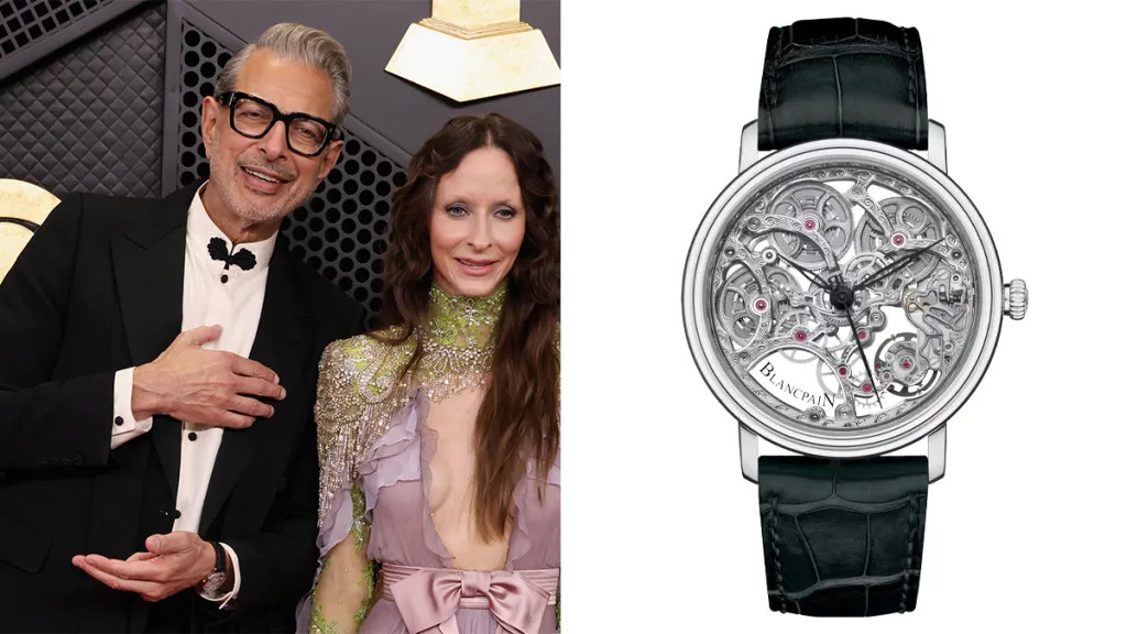 Джефф Голдблюм: Blancpain Villeret Squelette 8 Jours