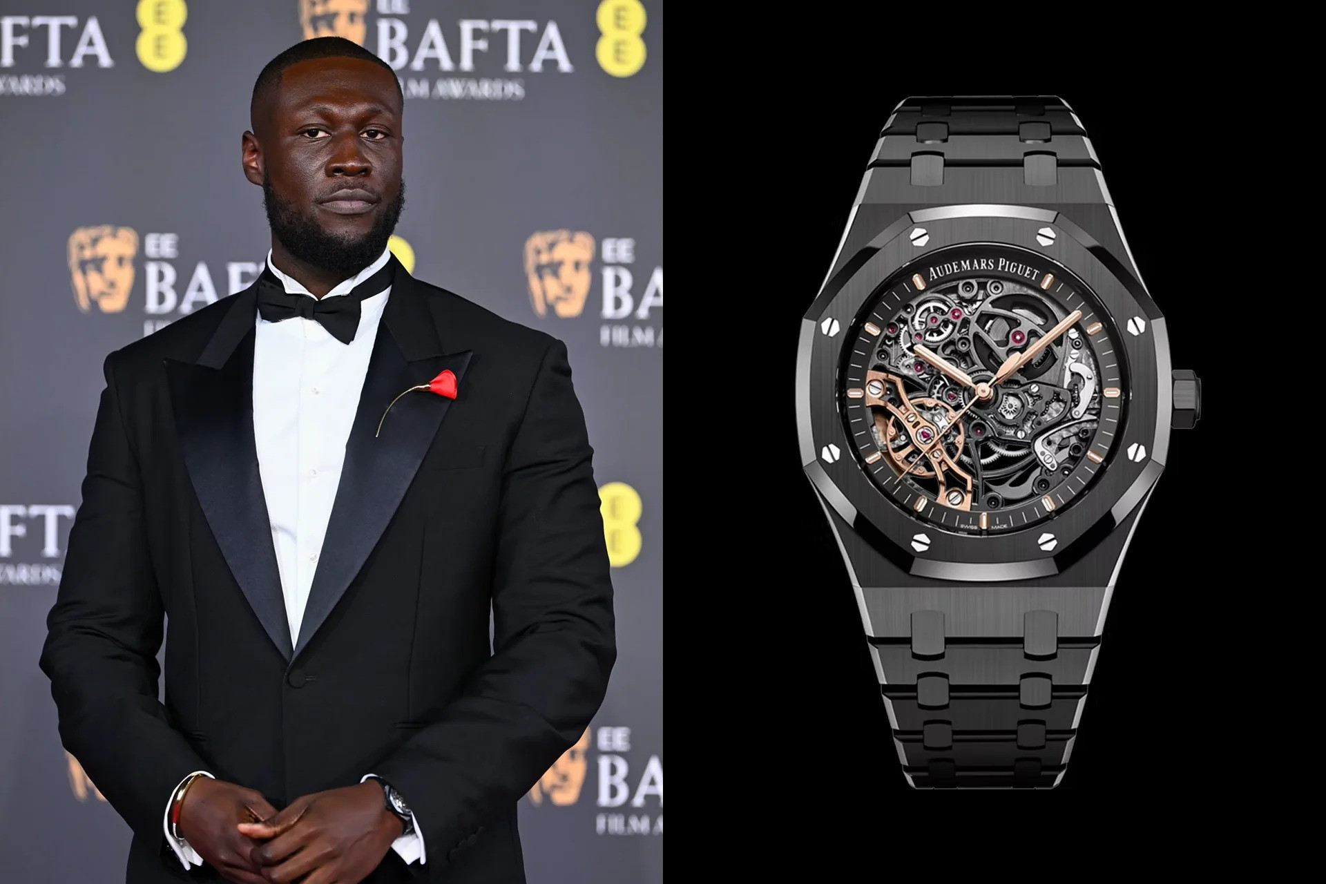 Stormzy и Audemars Piguet Royal Oak Double Balance Wheel Openworked Black Ceramic