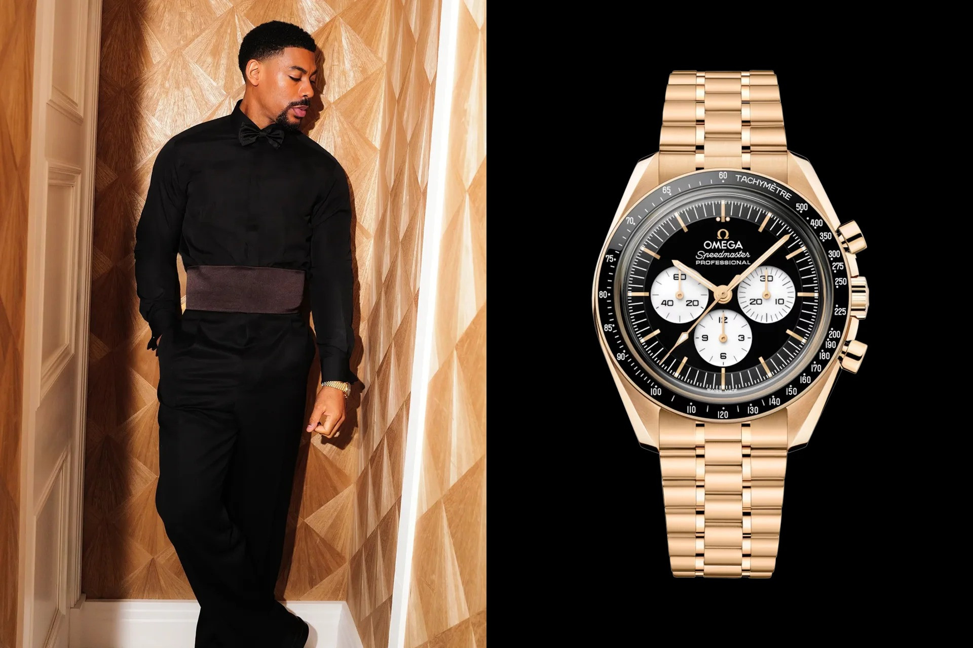 Аарон Пьер и Omega Speedmaster Moonwatch Professional