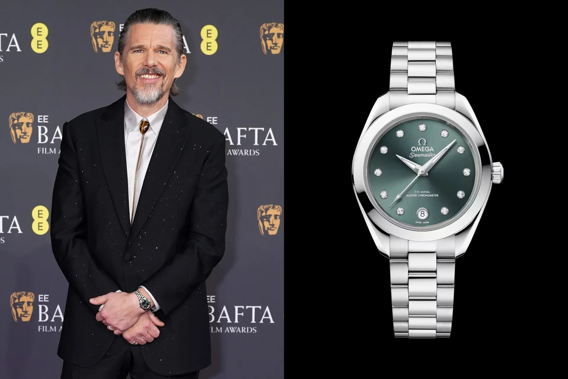 Итан Хоук и Omega Seamaster Aqua Terra 150M