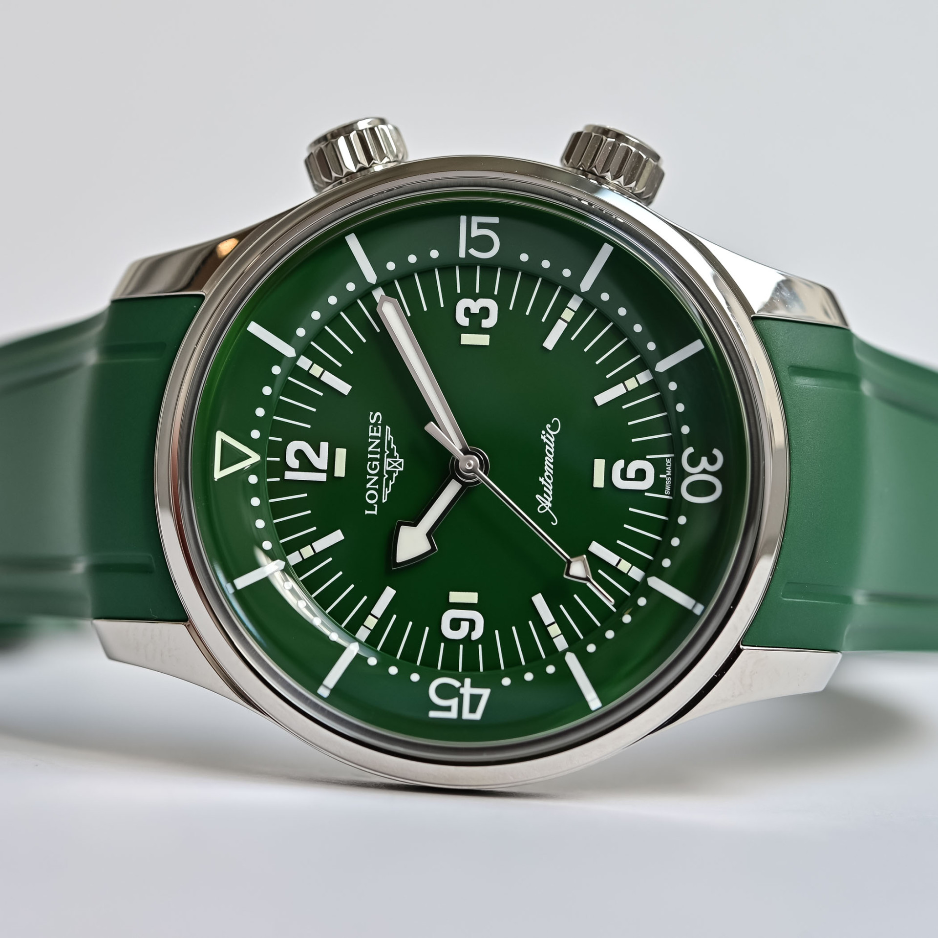 Longines Legend Diver 39mm Green Rubber Edition