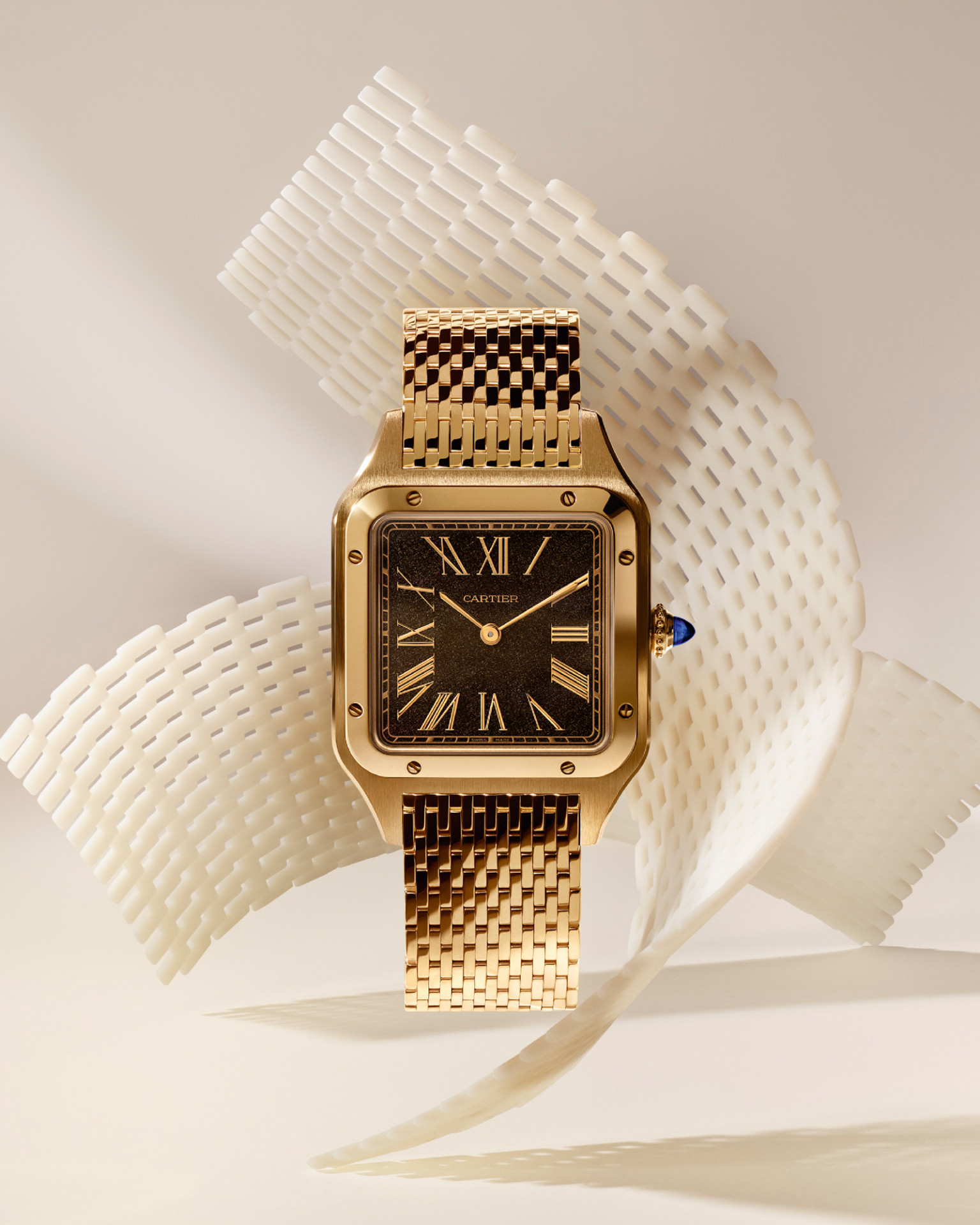 Cartier Santos-Dumont в корпусах из желтого золота и платины