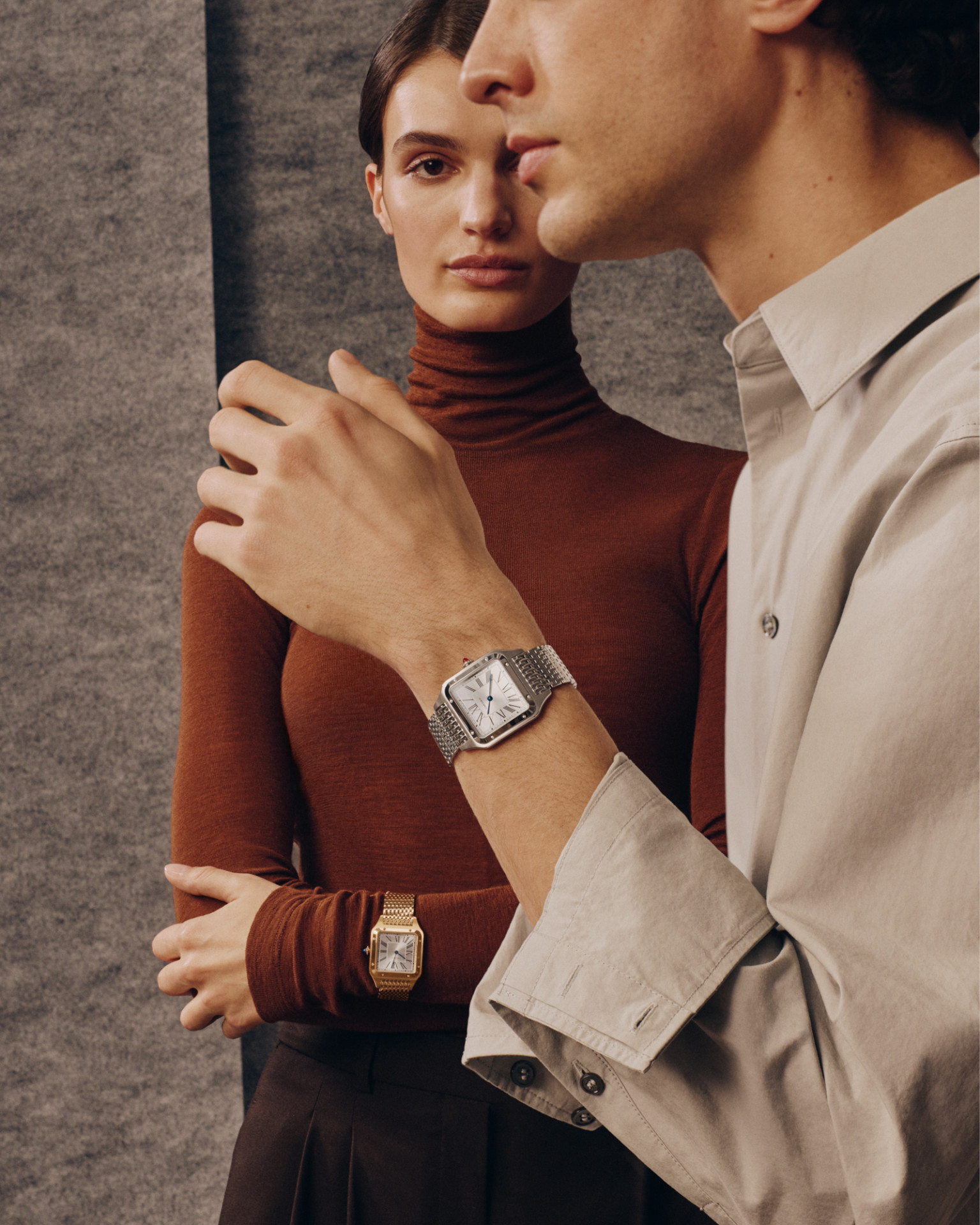 Cartier Santos-Dumont в корпусах из желтого золота и платины