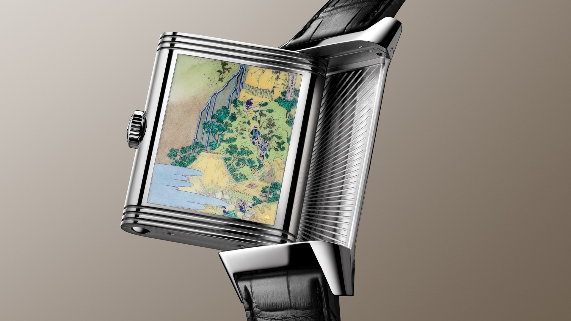 Jaeger-LeCoultre Reverso Tribute Enamel Hokusai Waterfalls
