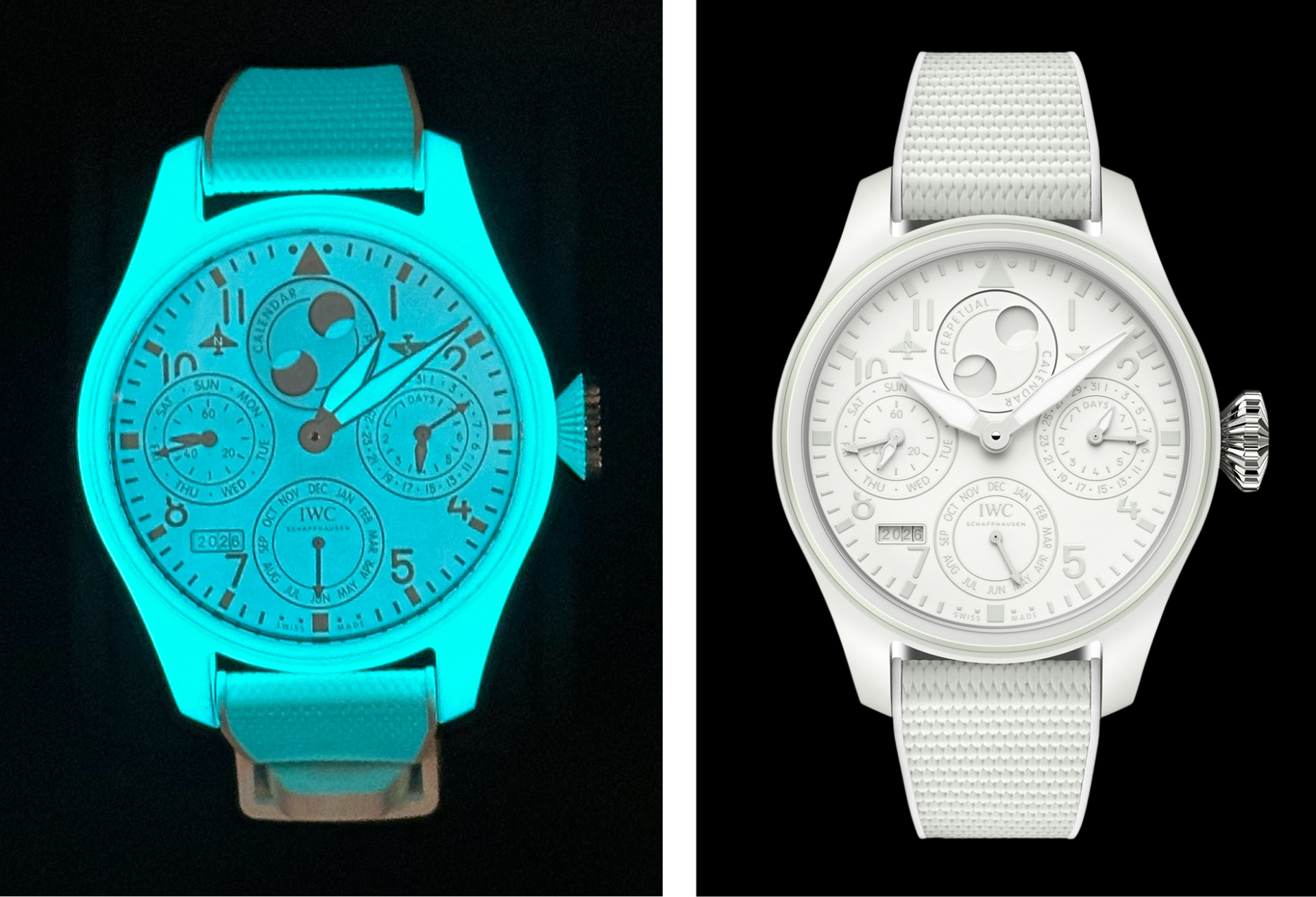 Слева фото в темноте