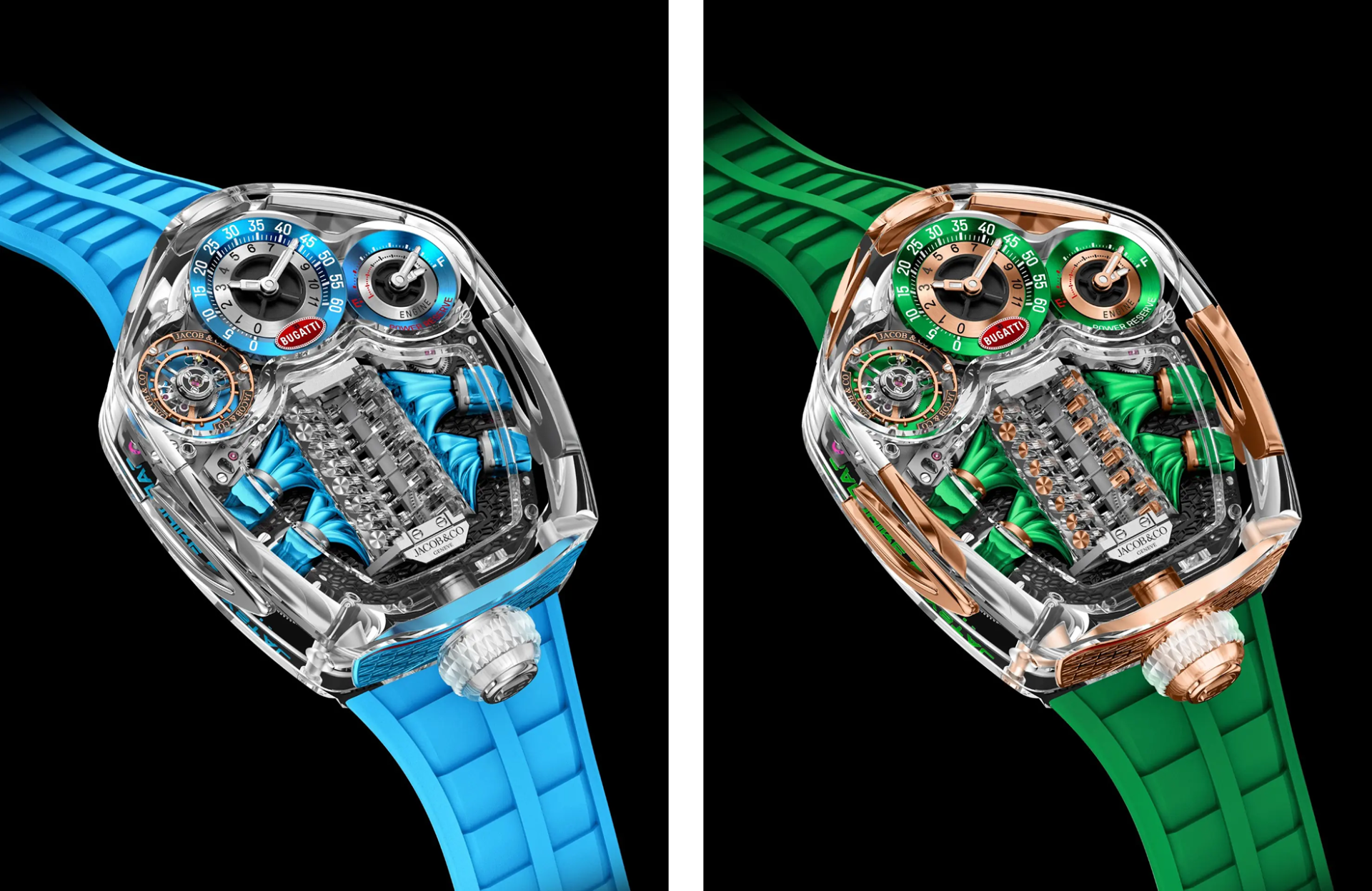 Jacob & Co. Bugatti Tourbillon Sapphire Crystal