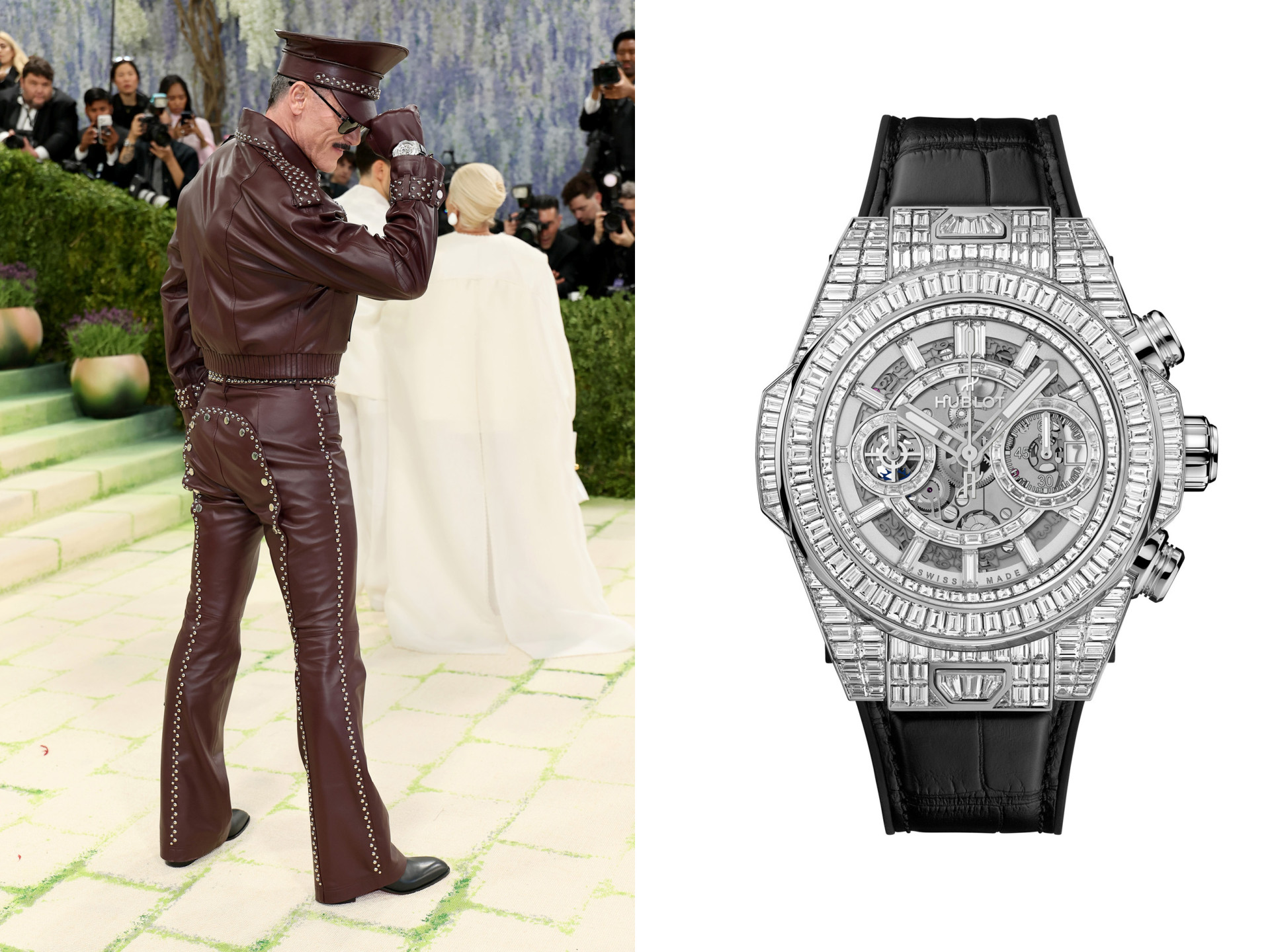 Люк Эванс и Hublot Big Bang Unico High Jewelry 44mm