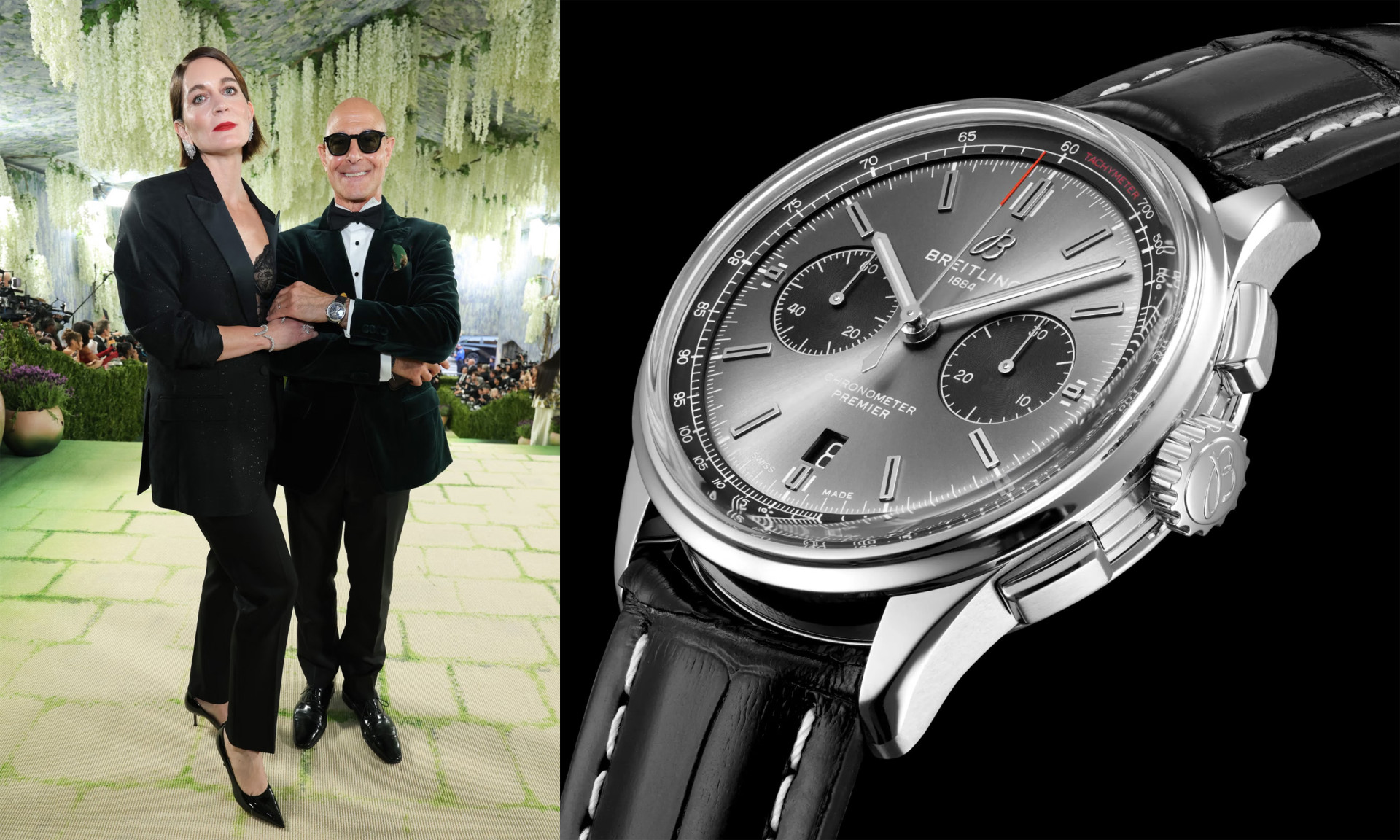 Стэнли Туччи и Breitling Premier B01 Chronograph 42