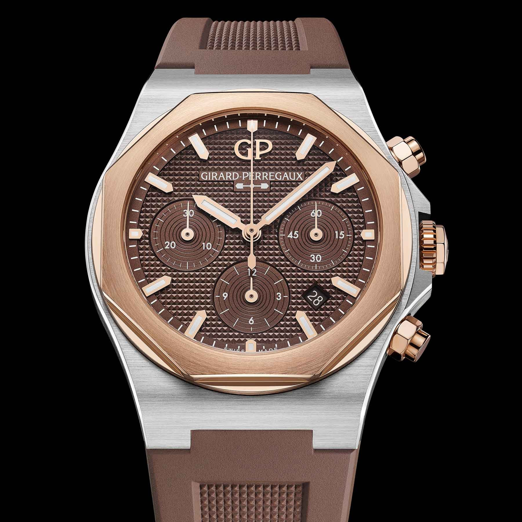 Биколорные Girard-Perregaux Laureato Chronograph 42mm