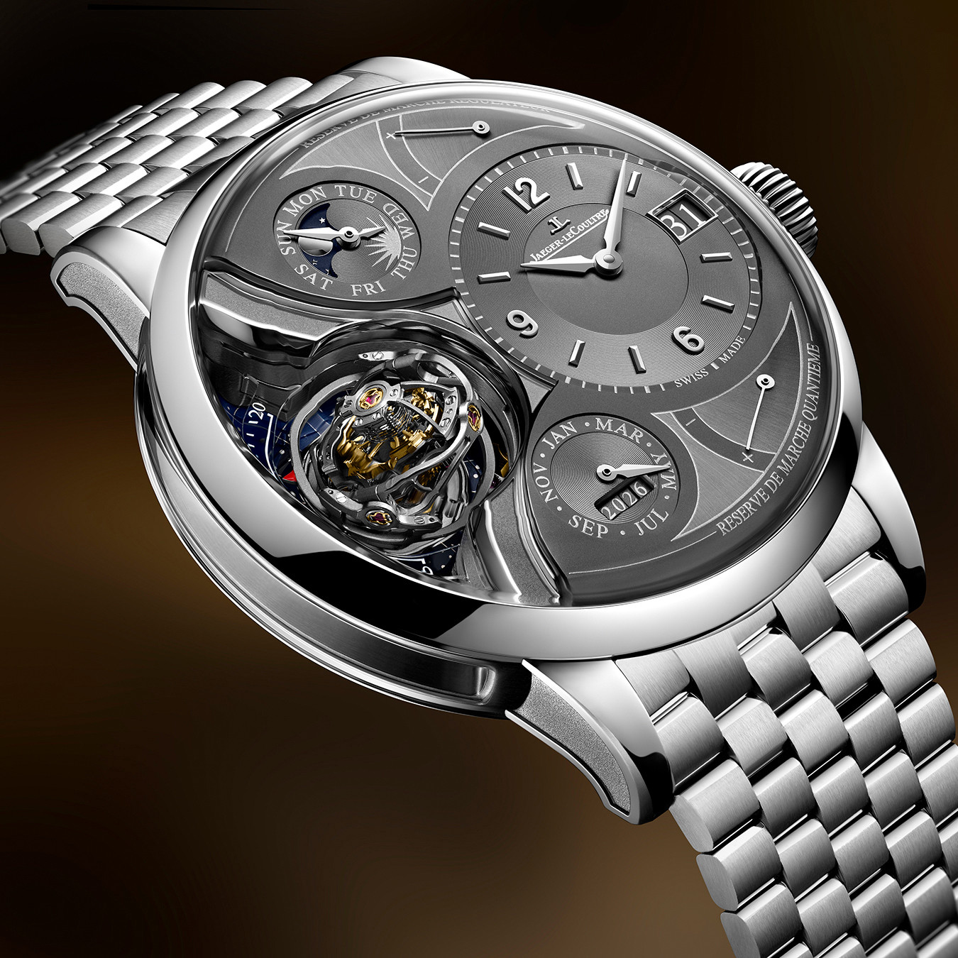Jaeger-LeCoultre Reverso Duometre Heliotourbillon Perpetual In Platinum