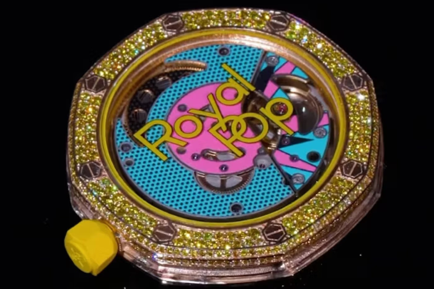 Кастомные Audemars Piguet x Swatch «Royal Pop» с бриллиантами