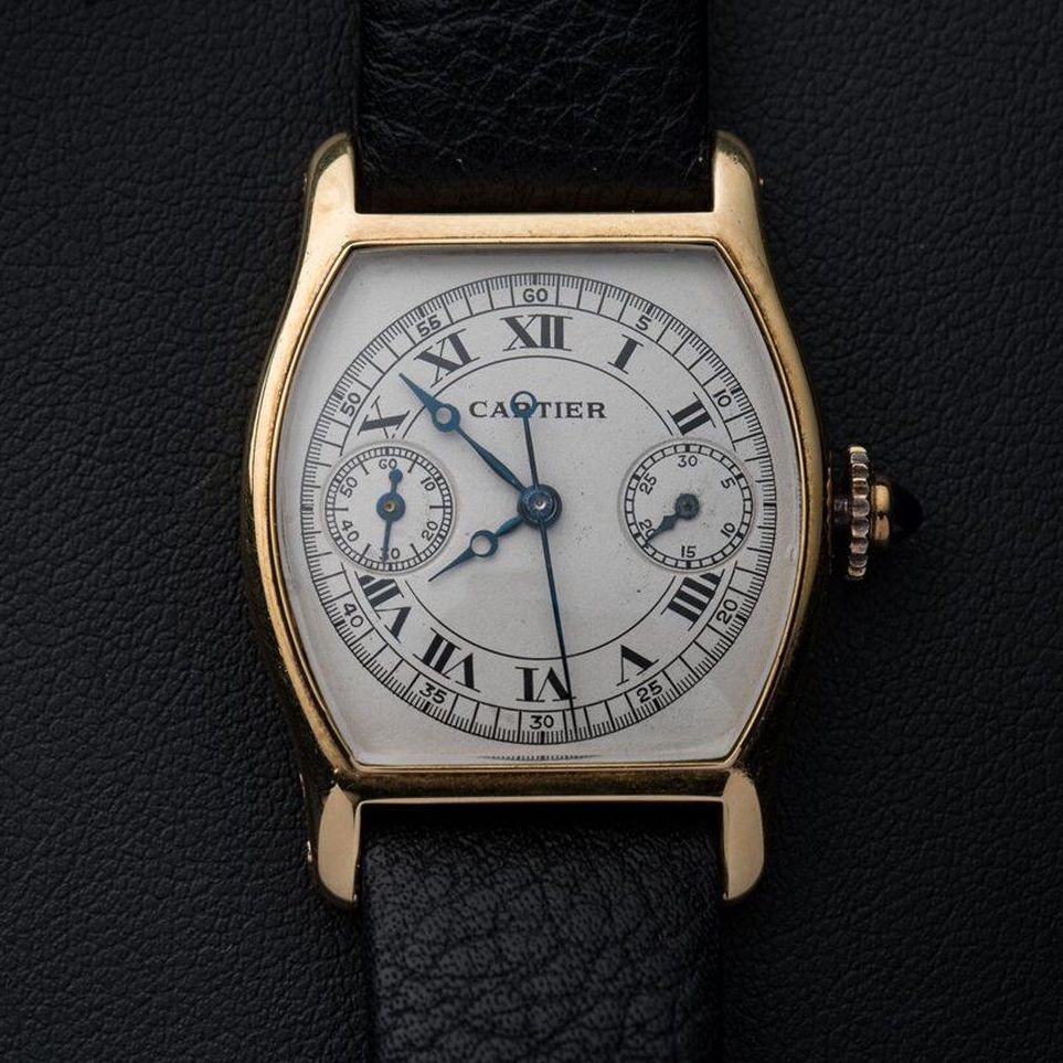 Cartier  Tortue Monopoussoir конца 1920-х годов
