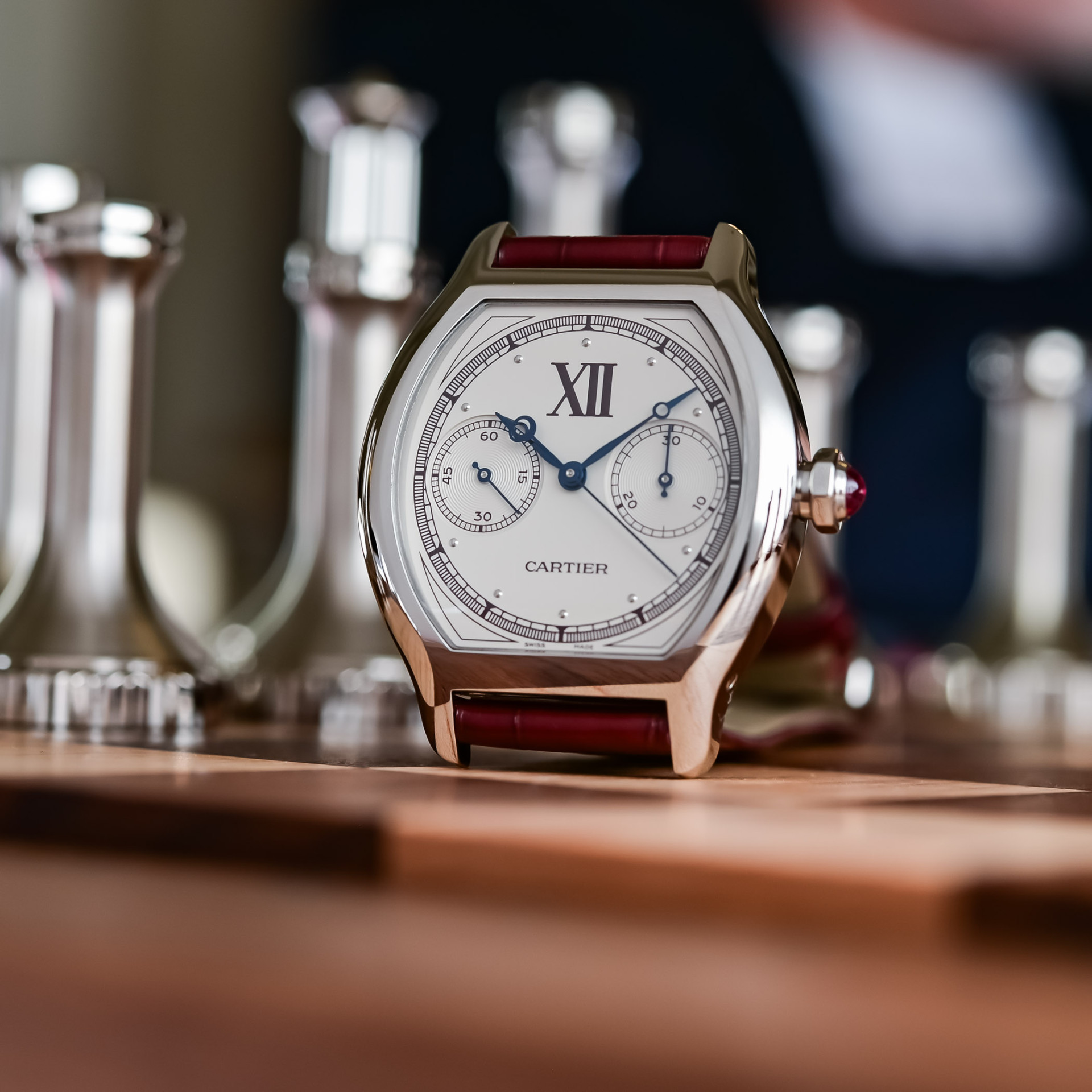 Cartier Prive Tortue Monopoussoir Chronograph Platinum