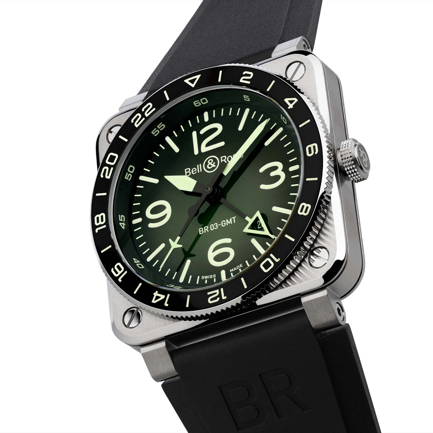 Bell & Ross BR-03 GMT Green Lum