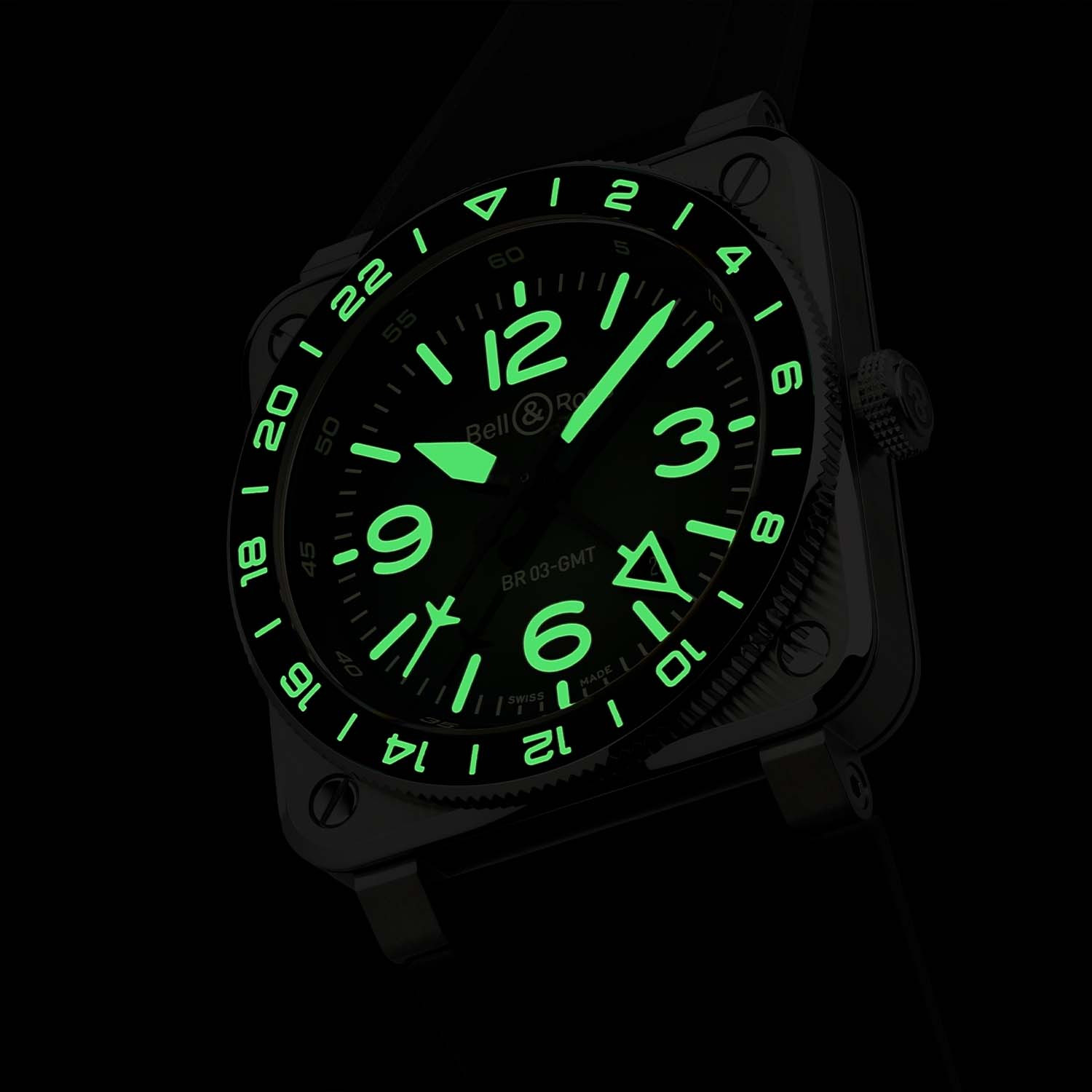 Bell & Ross BR-03 GMT Green Lum