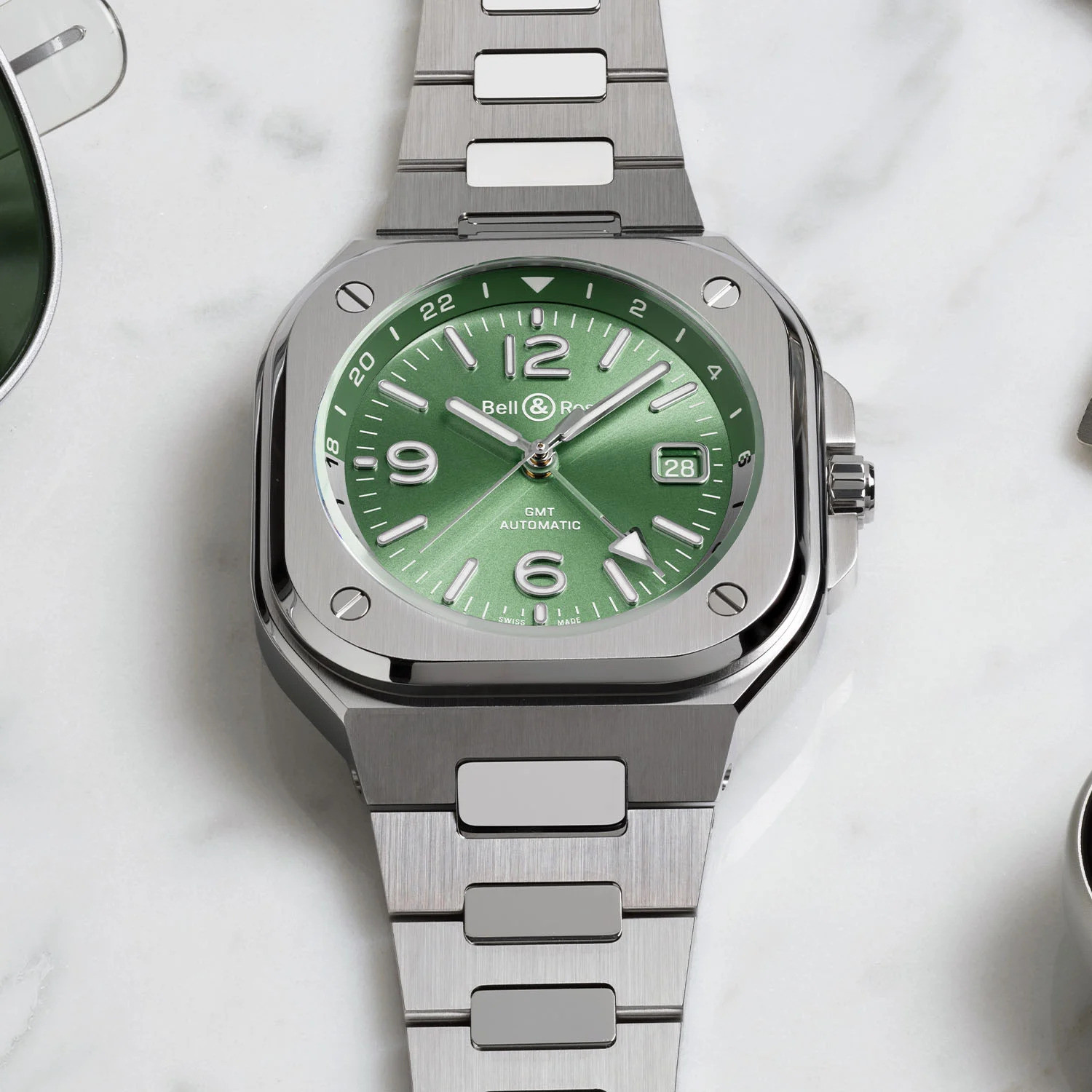 Bell & Ross BR-05 GMT Green Steel