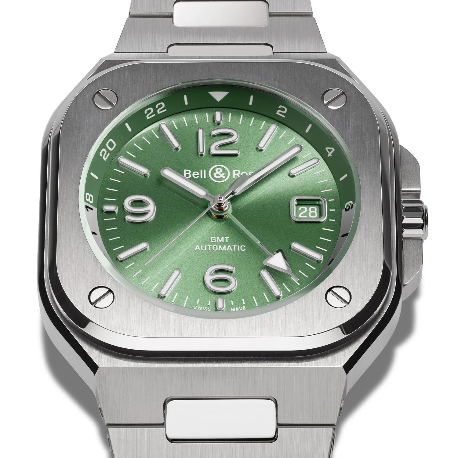 Bell & Ross BR-05 GMT Green Steel
