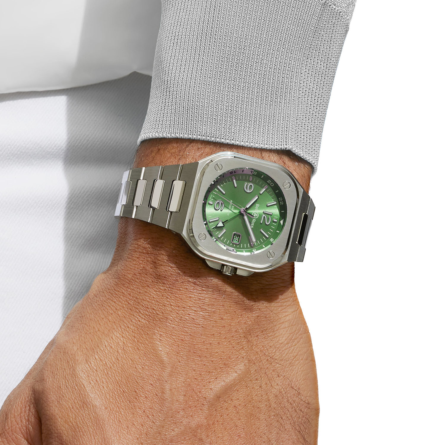 Bell & Ross BR-05 GMT Green Steel