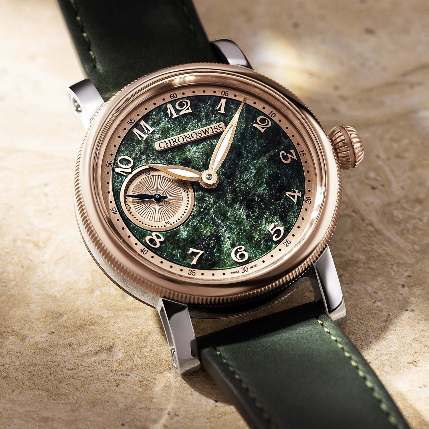 Chronoswiss Small Second Jasper и Small Second Serpentine
