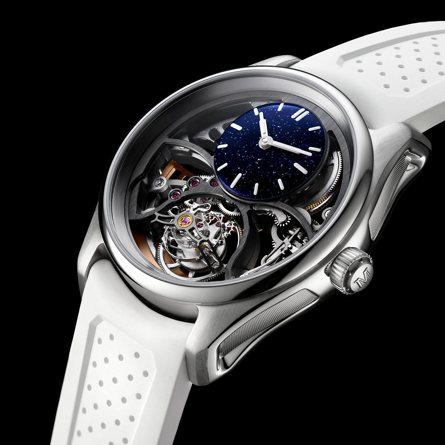 H. Moser & Cie. Pioneer Cylindrical Tourbillon Skeleton Aventurine Saquon Barkley Edition