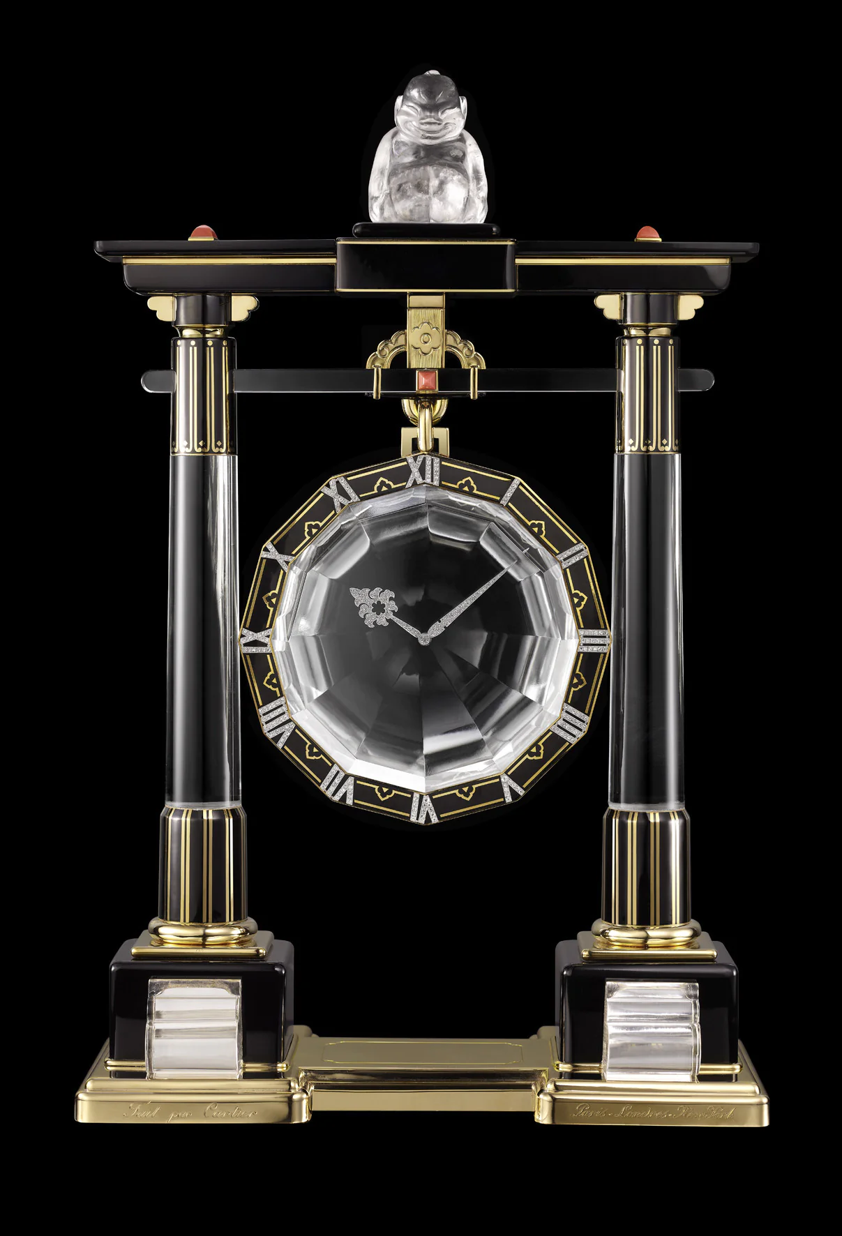Cartier Grande pendule mystérieuse Portique, 1923 год